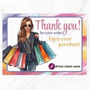 100 Pack Glam Thank You Cards  Insert Cards - Business Thank You Card 4" x 3"